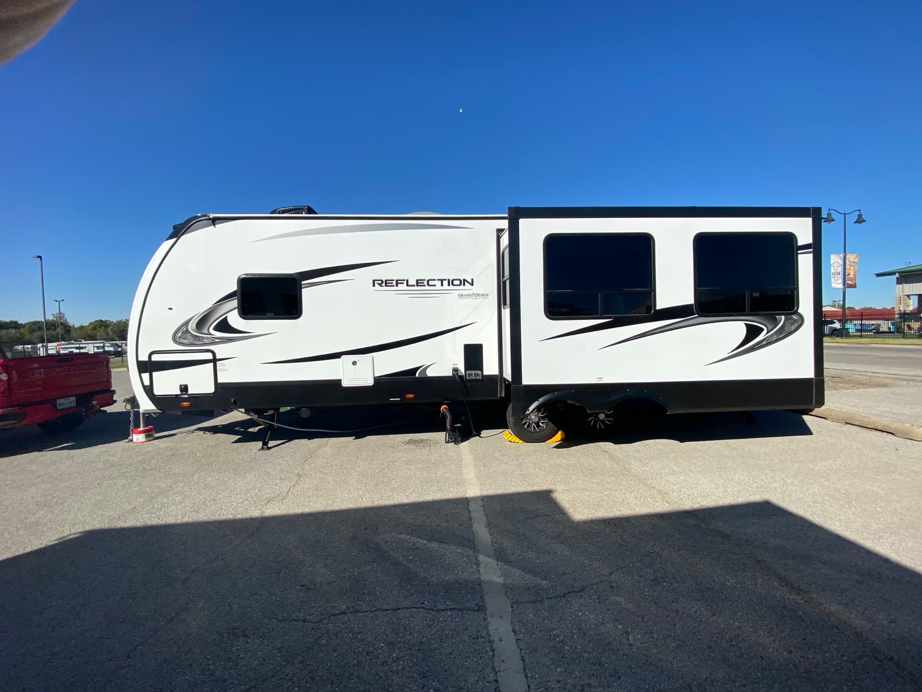 Exterior with kitchen slide extended